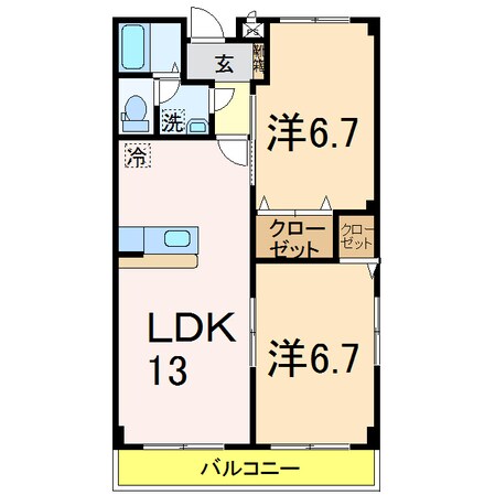 アンシャンテの物件間取画像